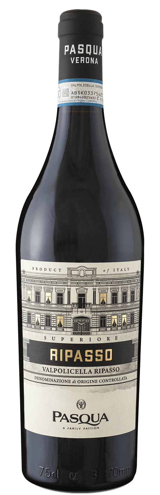 PASQUA Black Label Valpolicella DOC Superiore Ripasso 2021 750ml